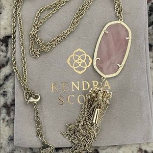 Kendra Scott Rose Quartz Necklace